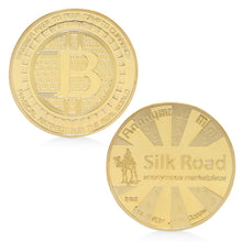 Pièce Or/Argent Silk Road Bitcoin - the bitcoin club 