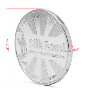 Pièce Or/Argent Silk Road Bitcoin - the bitcoin club 