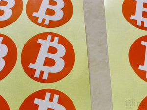 Lot de 500 stickers du logo Bitcoin - the bitcoin club 