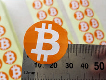 Lot de 500 stickers du logo Bitcoin - the bitcoin club 