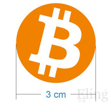 Lot de 500 stickers du logo Bitcoin - the bitcoin club 