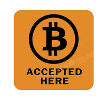 Lot de 3000 autocollants avec inscription « BITCOIN ACCEPTED HERE » - the bitcoin club 