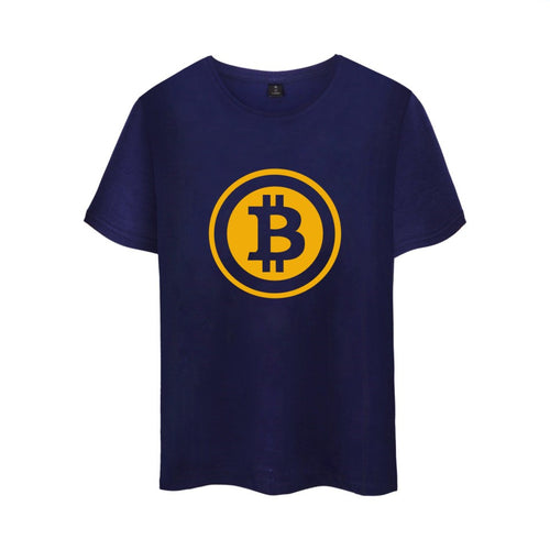 Tee shirt - logo du Bitcoin - motif simple - the bitcoin club 