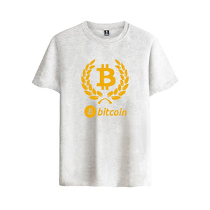 Tee shirt - logo du Bitcoin - motif simple - the bitcoin club 