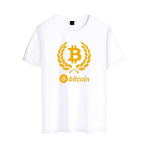 Tee shirt - logo du Bitcoin - motif simple - the bitcoin club 