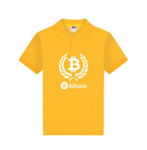 Polo Bitcoin logo/Couronne de laurier - the bitcoin club 