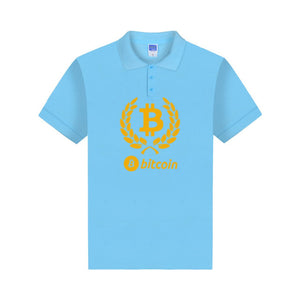 Polo Bitcoin logo/Couronne de laurier - the bitcoin club 