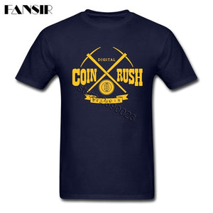 Tee shirt homme "Coin rush" - Minneur/minning - the bitcoin club 