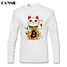 Tee shirt manches longues - Chat et Bitcoin - the bitcoin club 
