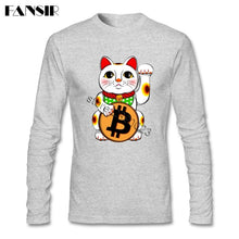 Tee shirt manches longues - Chat et Bitcoin - the bitcoin club 