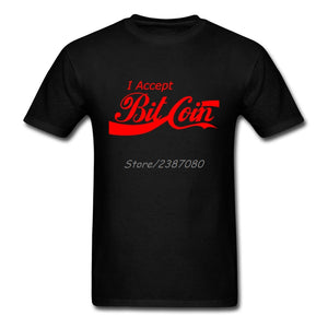 Tee shirt - Parodie Coca-Cola: "I Accept Bitcoin" - the bitcoin club 