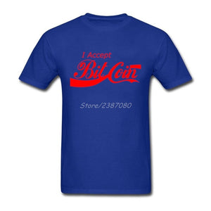 Tee shirt - Parodie Coca-Cola: "I Accept Bitcoin" - the bitcoin club 