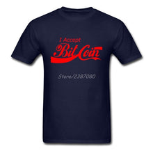 Tee shirt - Parodie Coca-Cola: "I Accept Bitcoin" - the bitcoin club 