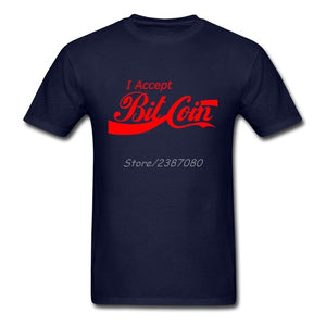 Tee shirt - Parodie Coca-Cola: "I Accept Bitcoin" - the bitcoin club 