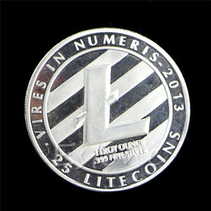 Pièce d’un Litecoin en argent - the bitcoin club 