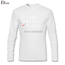 Tee shirt manches longues - Cash, Gold or Bitcoin ? - the bitcoin club 