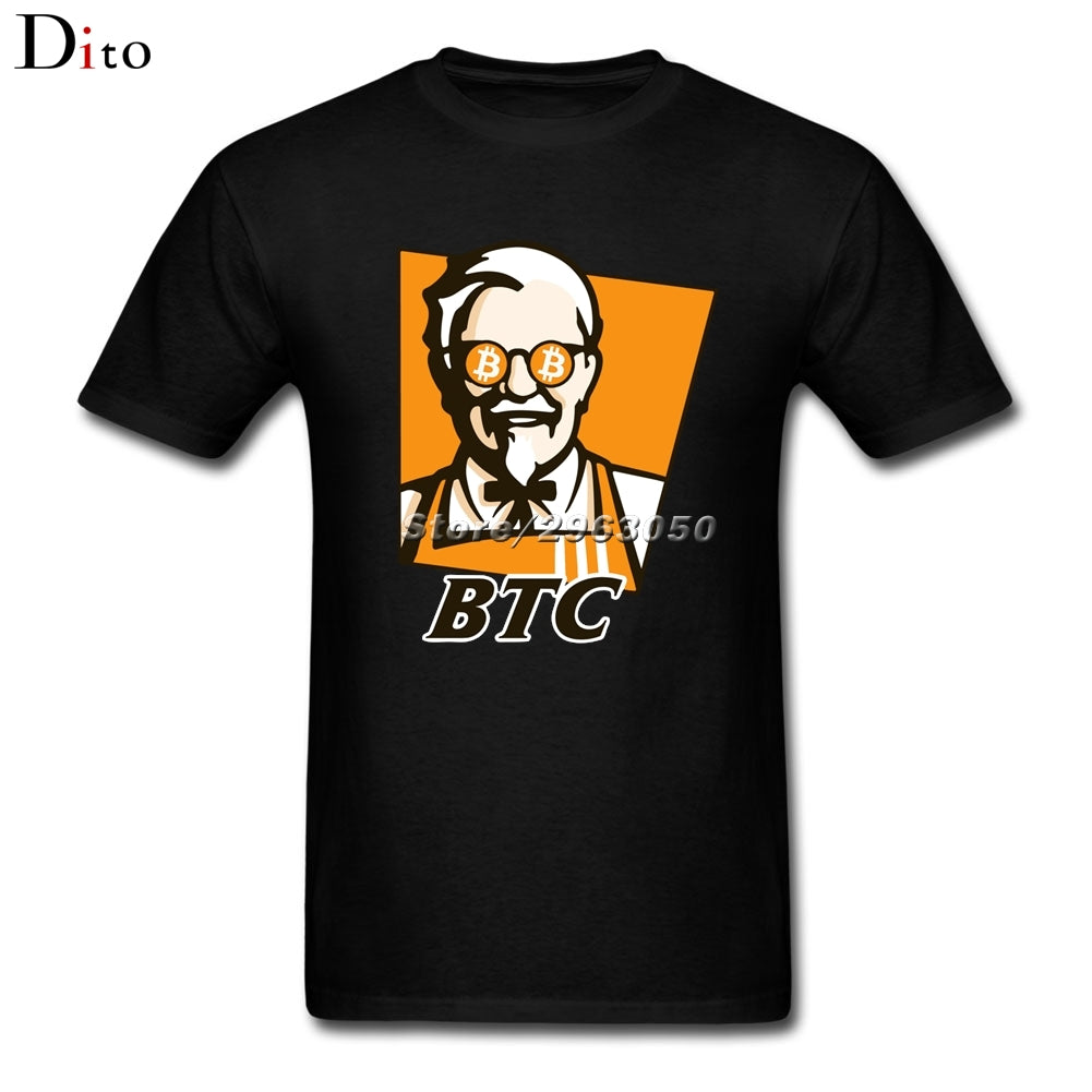 Tee shirt - KFC parodie Bitcoin/BTC - the bitcoin club 