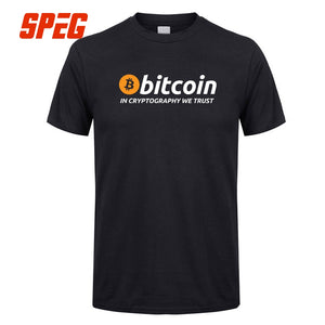 Tee Shirt Bitcoin: "In Cryptography We Trust" - the bitcoin club 