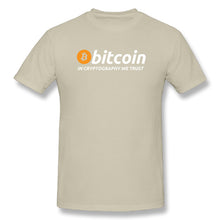 Tee Shirt Bitcoin: "In Cryptography We Trust" - the bitcoin club 