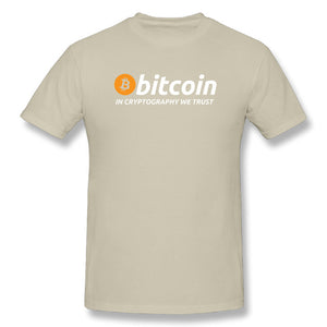 Tee Shirt Bitcoin: "In Cryptography We Trust" - the bitcoin club 