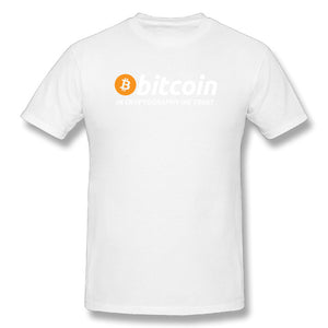 Tee Shirt Bitcoin: "In Cryptography We Trust" - the bitcoin club 