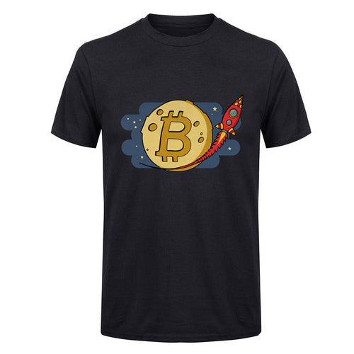 Tee shirt Bitcoin fusée - the bitcoin club 