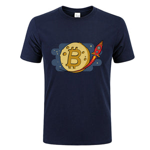 Tee shirt Bitcoin fusée - the bitcoin club 