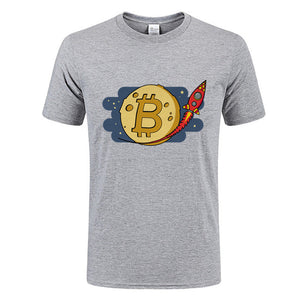 Tee shirt Bitcoin fusée - the bitcoin club 