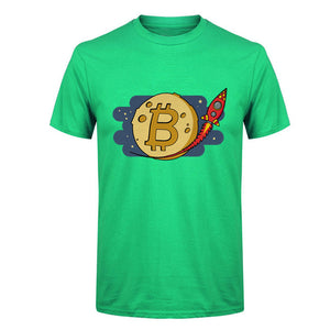 Tee shirt Bitcoin fusée - the bitcoin club 