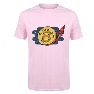 Tee shirt Bitcoin fusée - the bitcoin club 