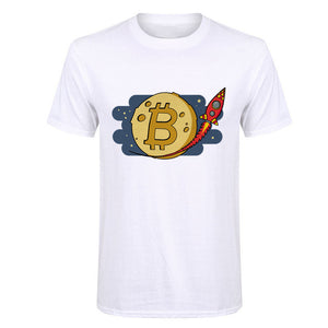 Tee shirt Bitcoin fusée - the bitcoin club 