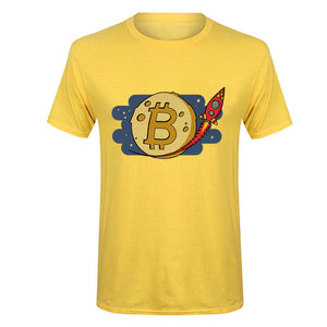 Tee shirt Bitcoin fusée - the bitcoin club 