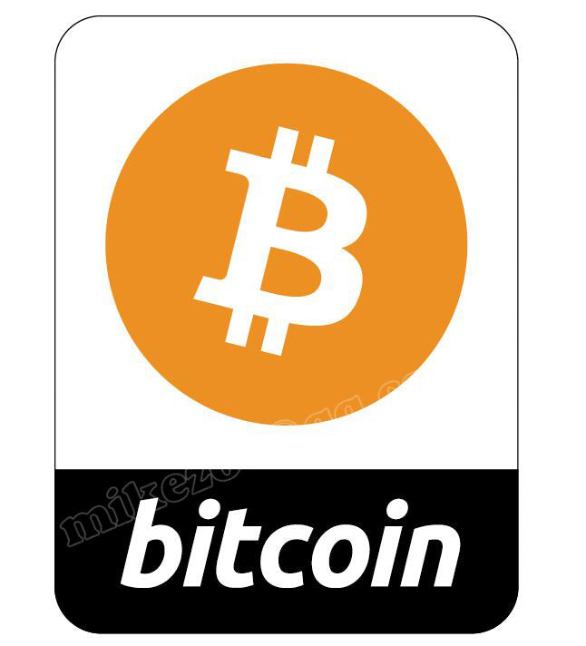 Lot de 1000 autocollants « Bitcoin » - the bitcoin club 