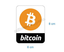 Lot de 1000 autocollants « Bitcoin » - the bitcoin club 