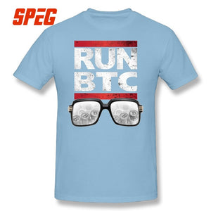 Tee Shirts homme - Parodie de RUN DMC / RUN BTC - the bitcoin club 