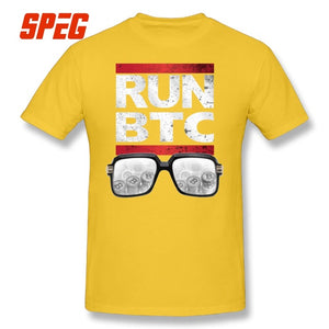 Tee Shirts homme - Parodie de RUN DMC / RUN BTC - the bitcoin club 