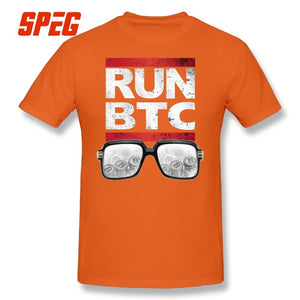 Tee Shirts homme - Parodie de RUN DMC / RUN BTC - the bitcoin club 